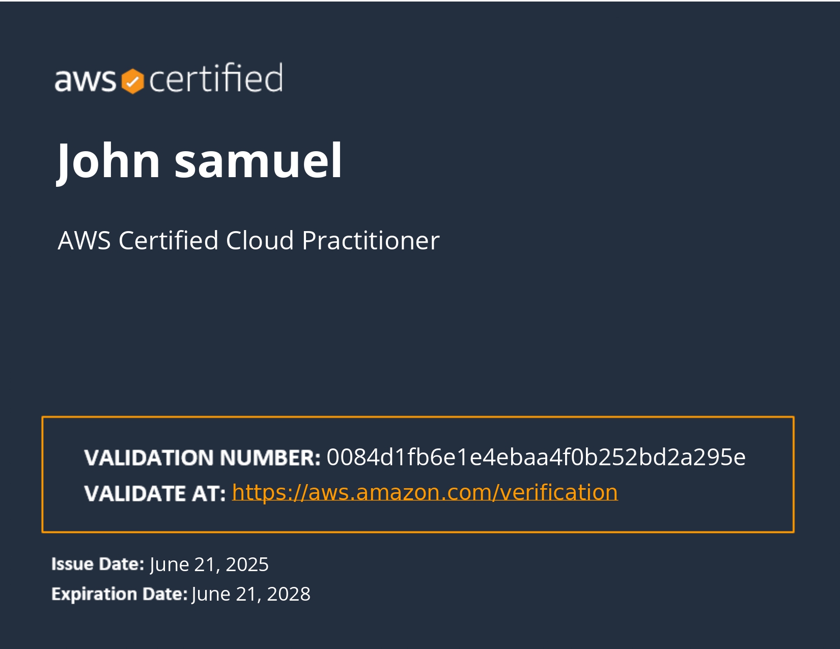 Certificate 1